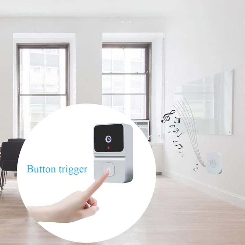 Campainha de vídeo inteligente WIFI com visão noturna com App
